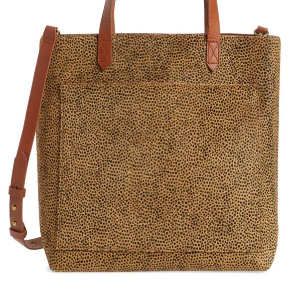Madewell Medium Transport Genuine Calf Hair Tote - Picture 3 of 8